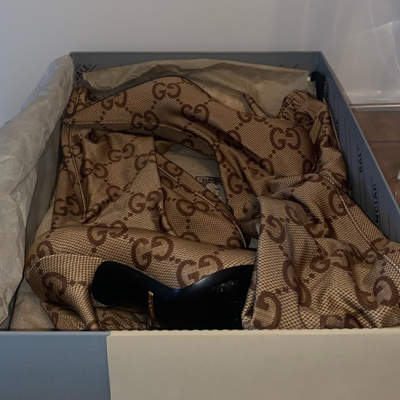 Gucci x Balenciaga The Hacker Thigh High Boots - Picture 9 of 11